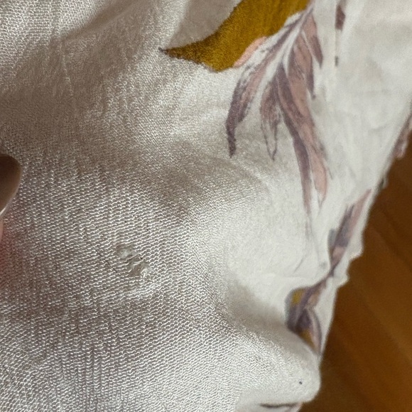 Free People Floral Print Tunic Top - Cream and Pink - Picture 2 of 12